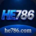 HE786 3D blue and silver logo with he786.com website text